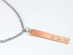 Impressart silver enamel marker necklace | metal stamping 