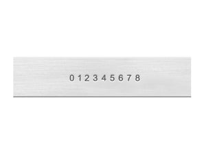 Klassische serifenlose Zahlen-Metallstempel – 1,5 mm