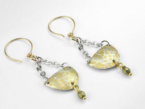 Impressart Gold enamel marker on earrings | metal stamping