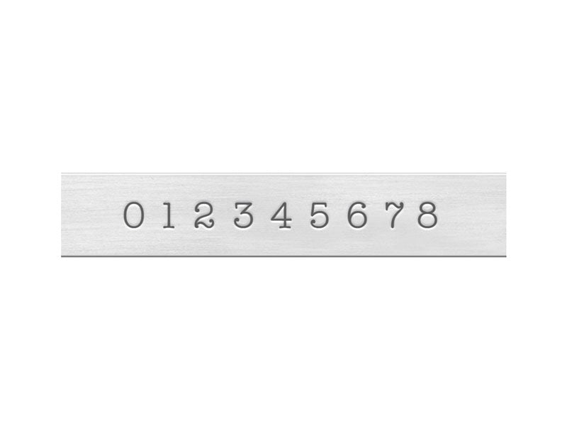 Impressart typewriter number stamps 3mm  | metal stamps