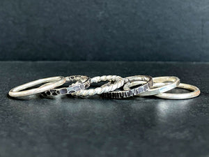 Silver stacker rings | Jewellery Making Courses