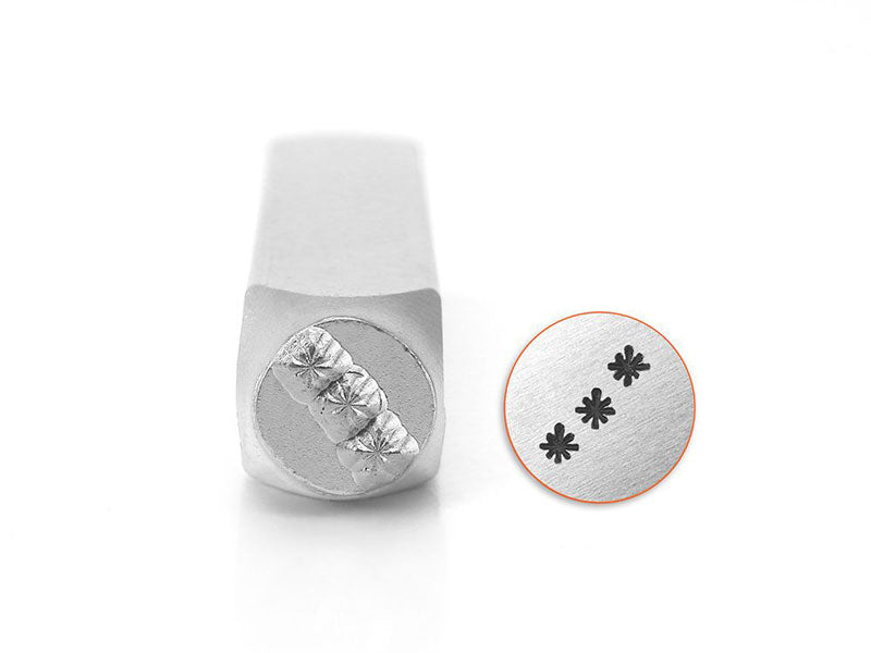 ImpressArt Stars Texture Design Stamp - 6mm |  metal stamping 