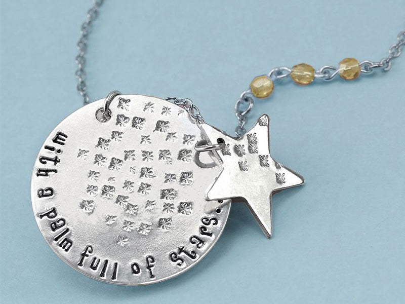 ImpressArt Stars Texture Design Stamp - 6mm |  metal stamping 