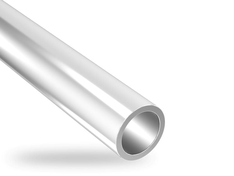 A 925 Sterling Silver Chenier Tube, cylindrical in shape, with a shiny silver finish | Buy silver