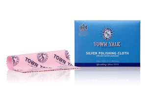 Town Talk Anti-Tarnish Silver Polishing Cloth 12.5 X 17.5cm - Jewellery Making Supplies