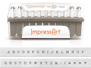 ImpressArt typewriter letter metal stamps