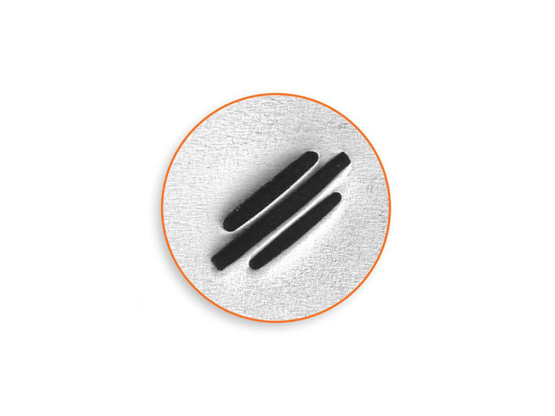 Angled line stamp | jewelry supplies